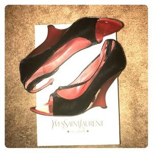 Yves Saint Laurent wedged sandal